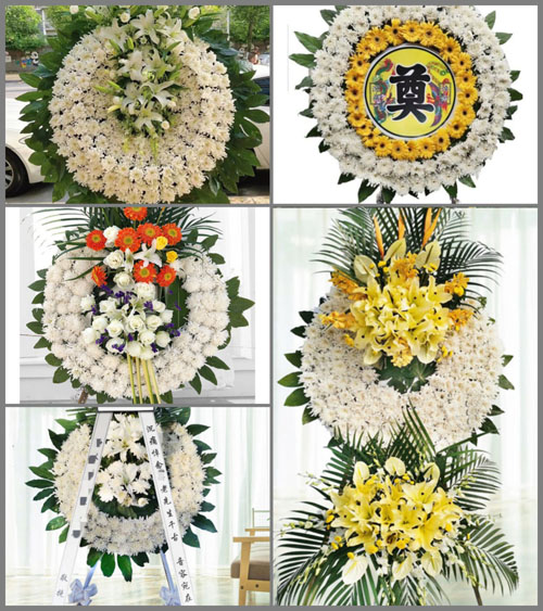 湖北孝感市安陆市南城街道袁蒋村花圈速递